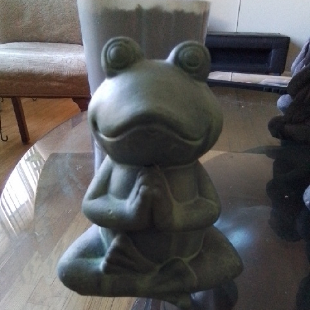 Meditative Frog Statue